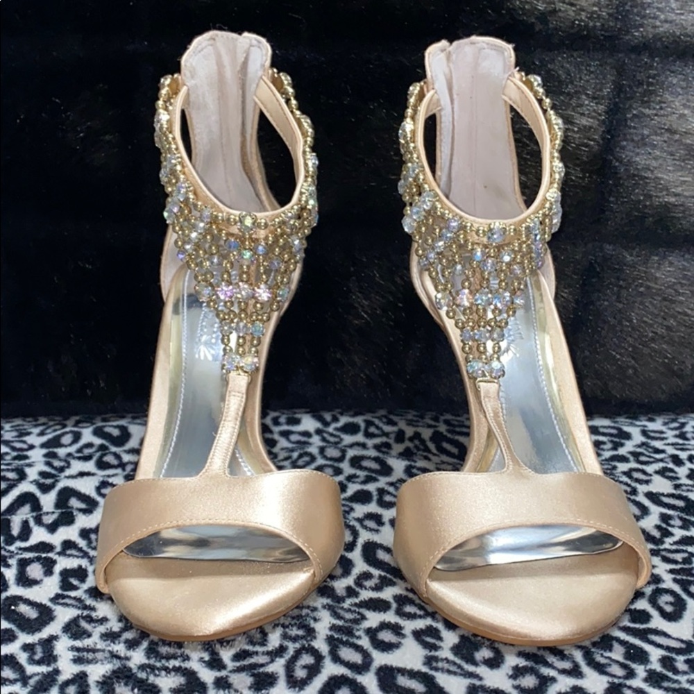 Satin heels